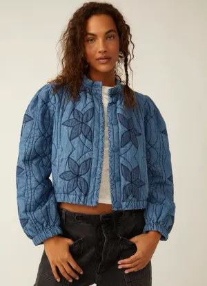 Quinn Quilted Jacket Indigo