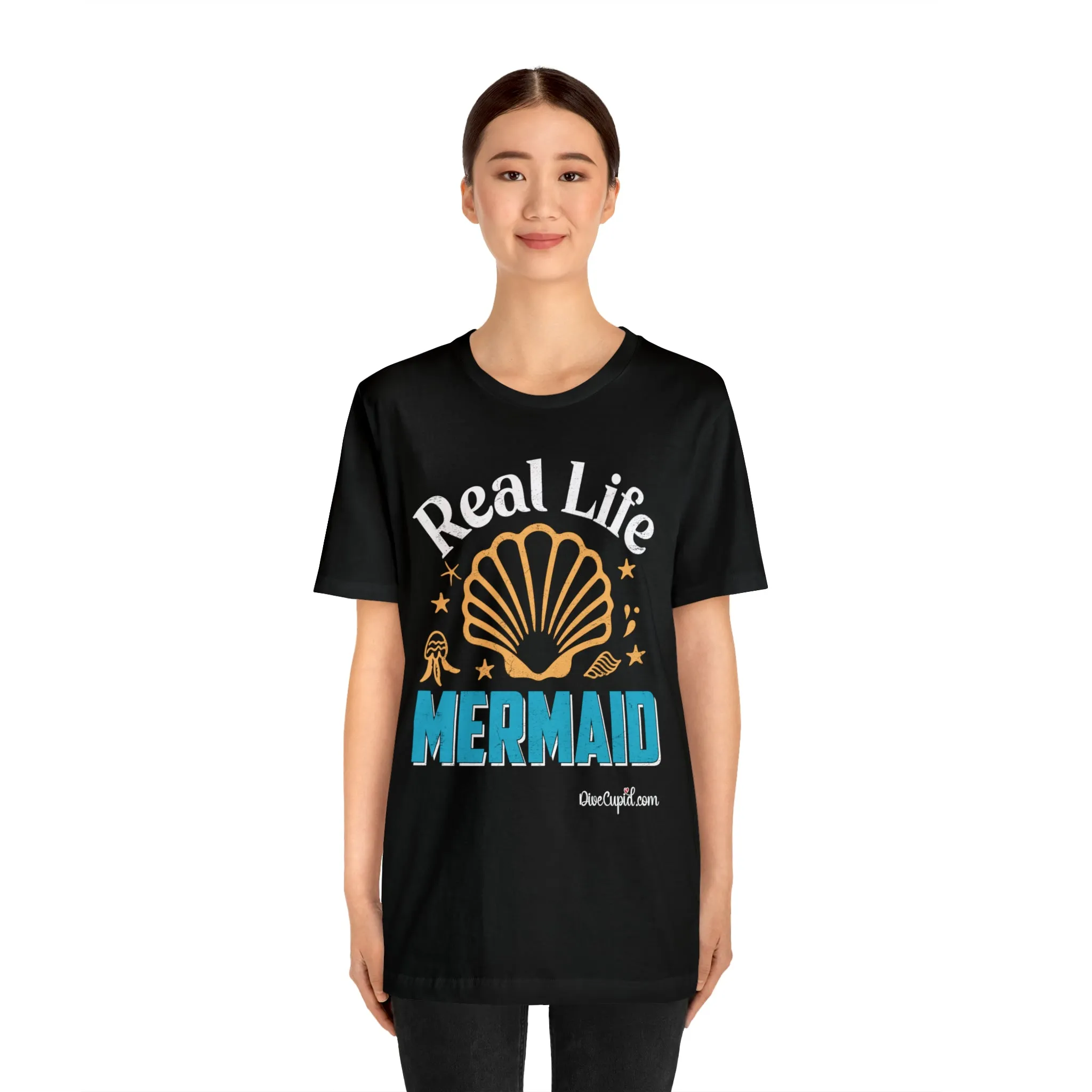 "Real Life Mermaid" Fitted T-shirt