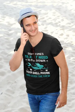 "Shell Phone" Fitted T-shirt