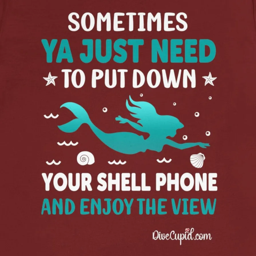 "Shell Phone" Fitted T-shirt