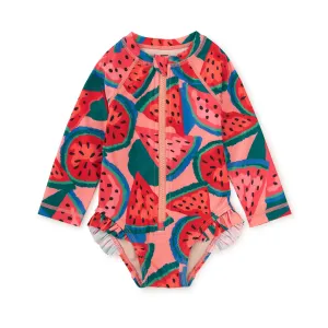 Rashguard Swimsuit | Wiggly Watermelons