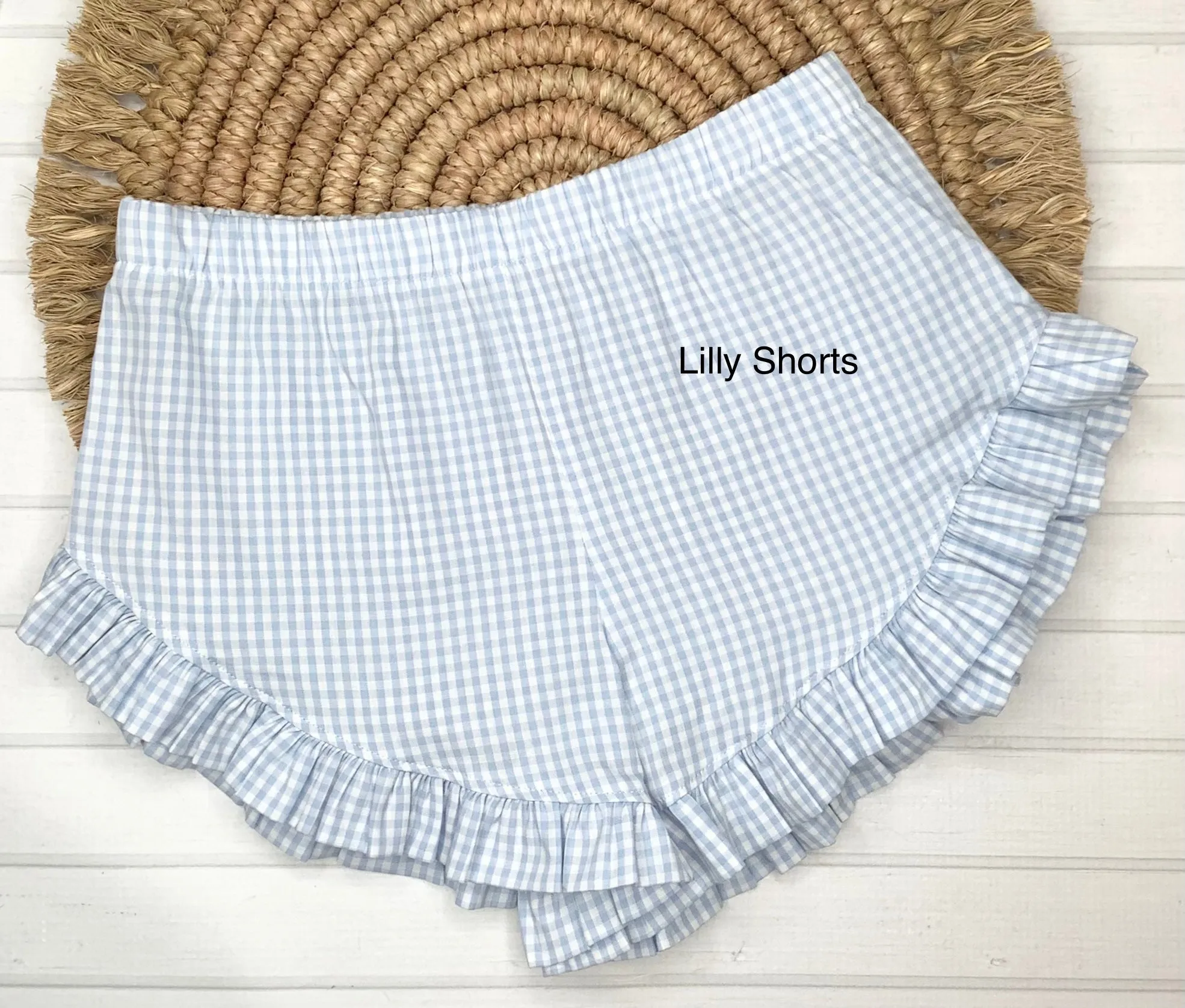 Retro Sunglasses Ruffled Shorts & Shirt Set