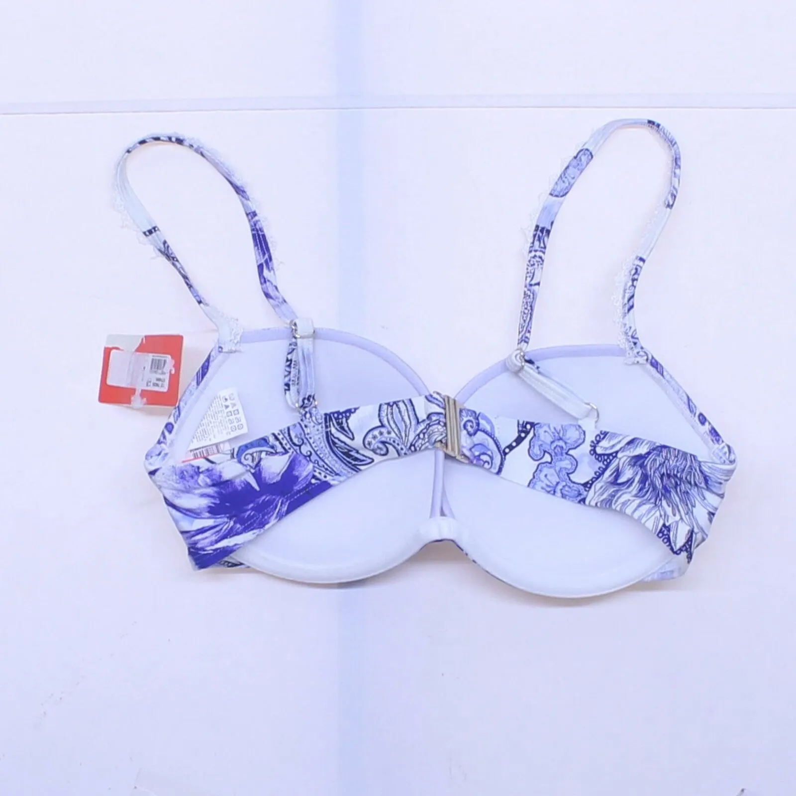 River Island Women's Floral Plunge Bikini Swim Top