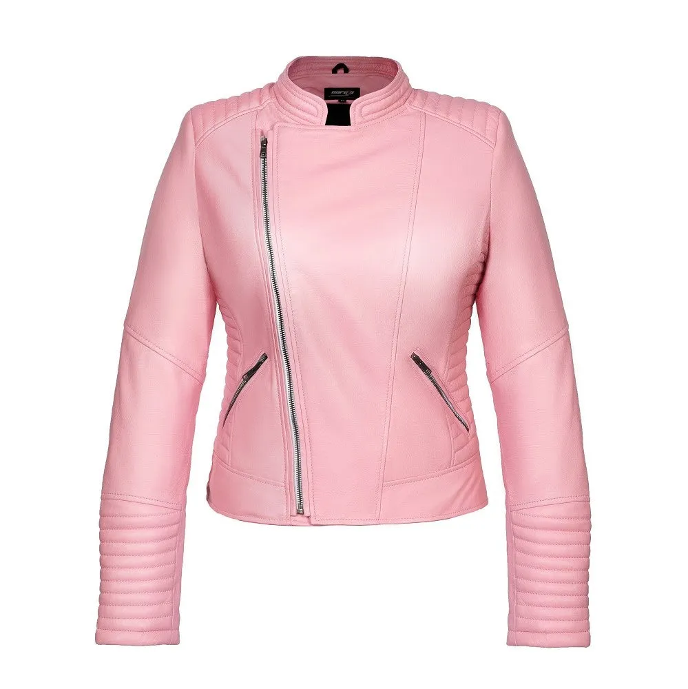 Rosa Armorеtta Pink Women's Motorcycle Leather Jacket