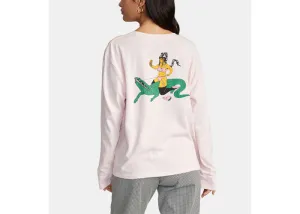 RVCA LP   KLW Women's Long Sleeve Tee Powder Pink