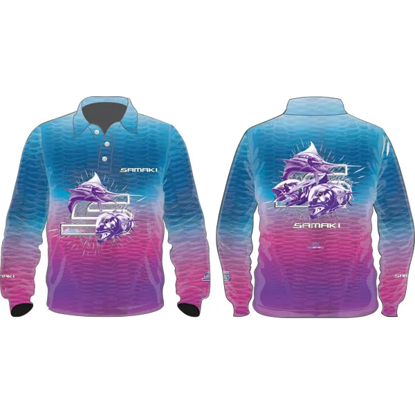 Samaki Dreamcatcher Kids Long Sleeve Performance Fishing Shirt Jersey