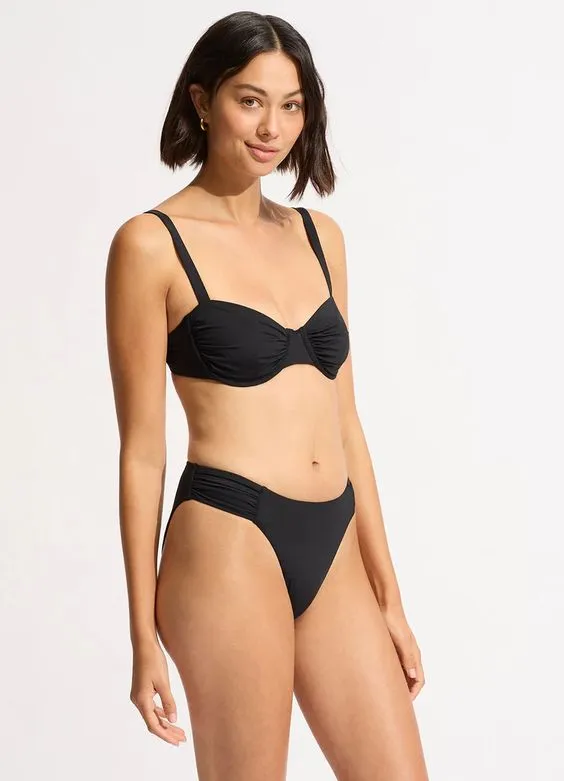 SEAFOLLY- WOMEN'S UNDERWIRE RUCHED SWIM TOP