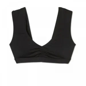 Shade & Shore Women's Cap Sleeve Bralette Bikini Top. AFF89T-Nopads