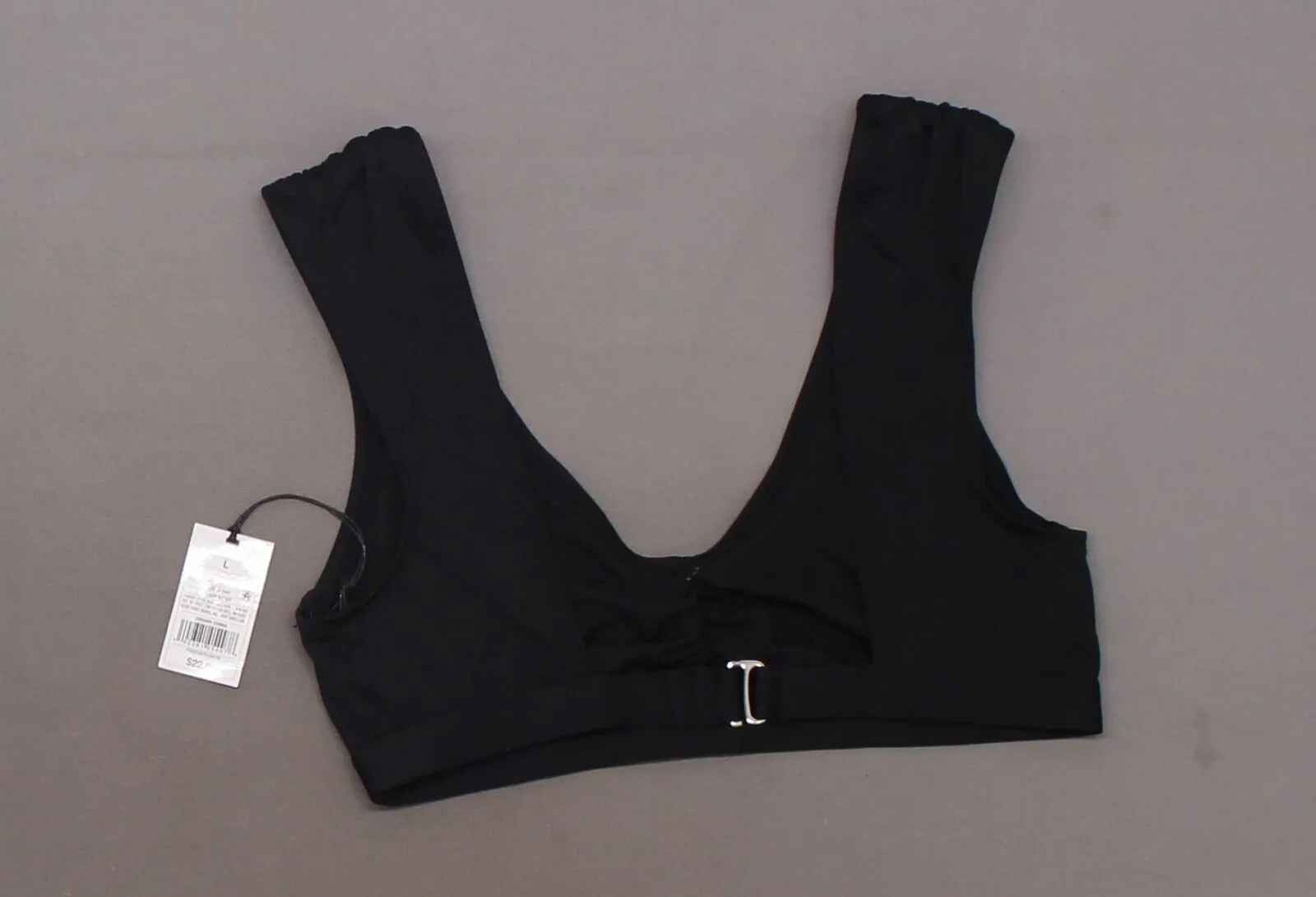 Shade & Shore Women's Cap Sleeve Bralette Bikini Top. AFF89T-Nopads