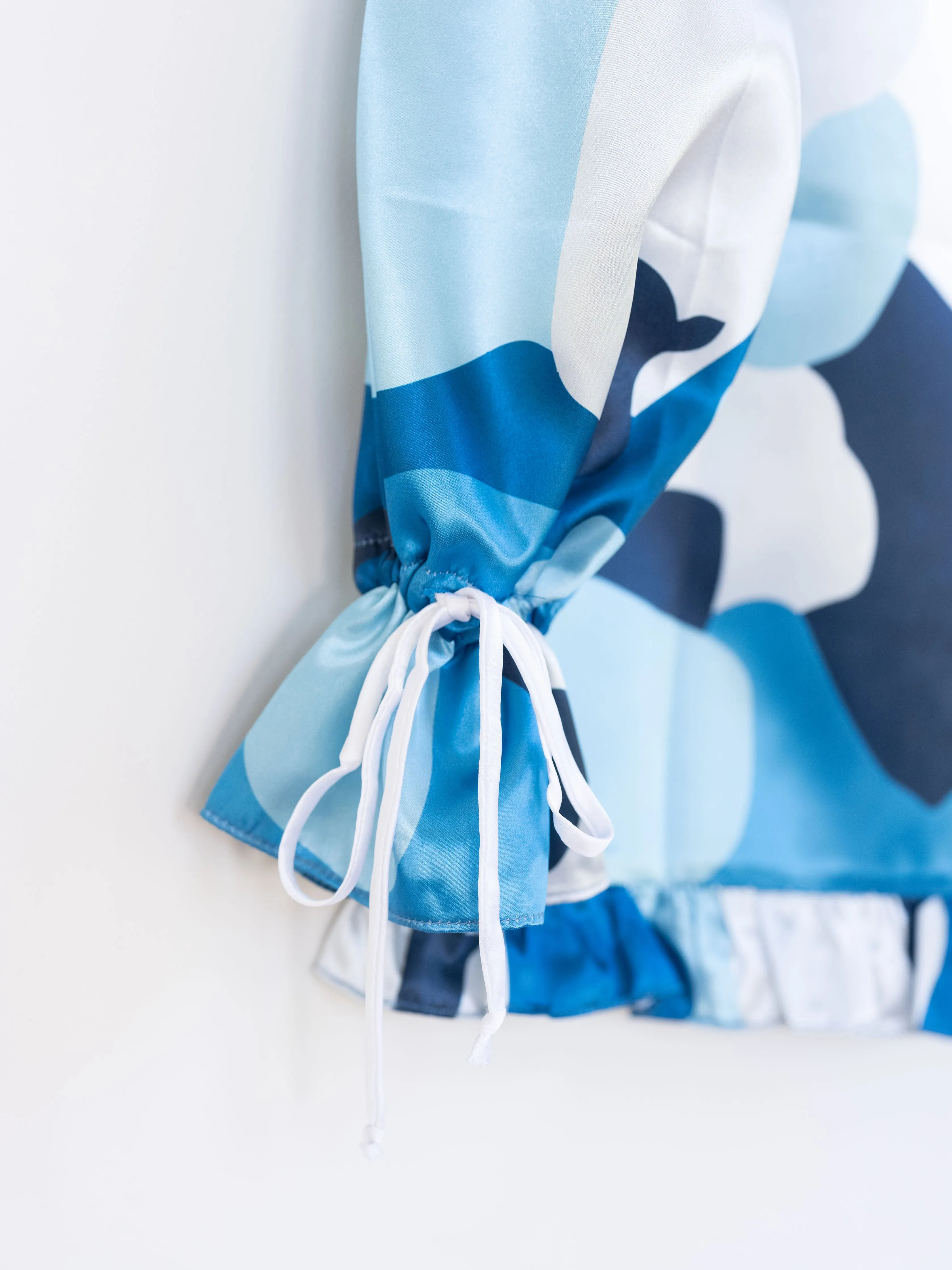 Sheep Camo Ruffled Audrey with Bows