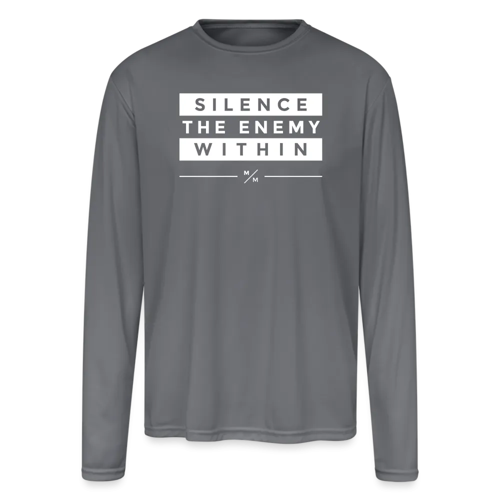 Silence the enemy within - Men's Moisture Wicking Performance Long Sleeve T-Shirt