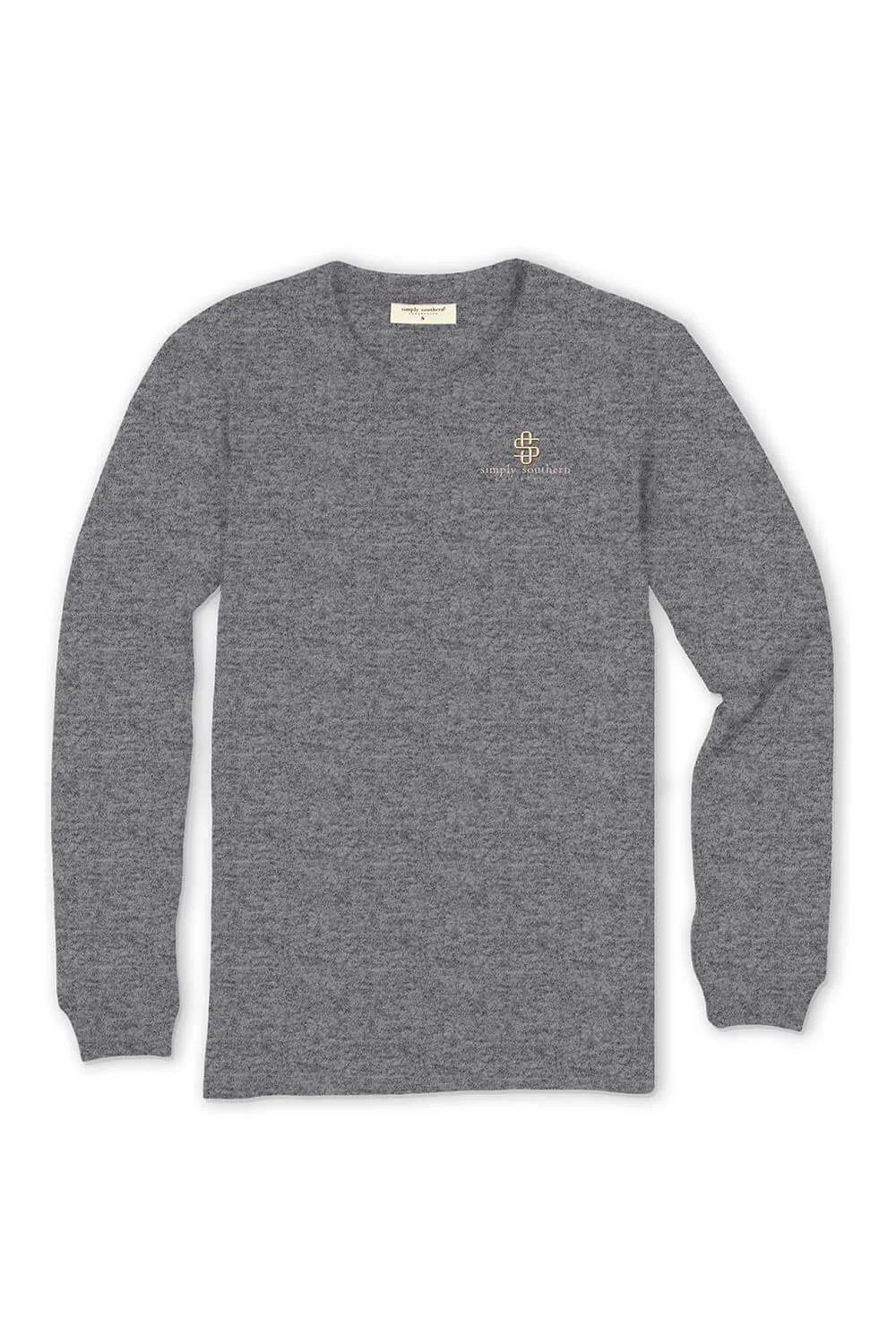 Simply Southern Long Sleeve Books T-Shirt for Women in Charcoal Heather | LS-BOOKS-CHARCOALHTHR