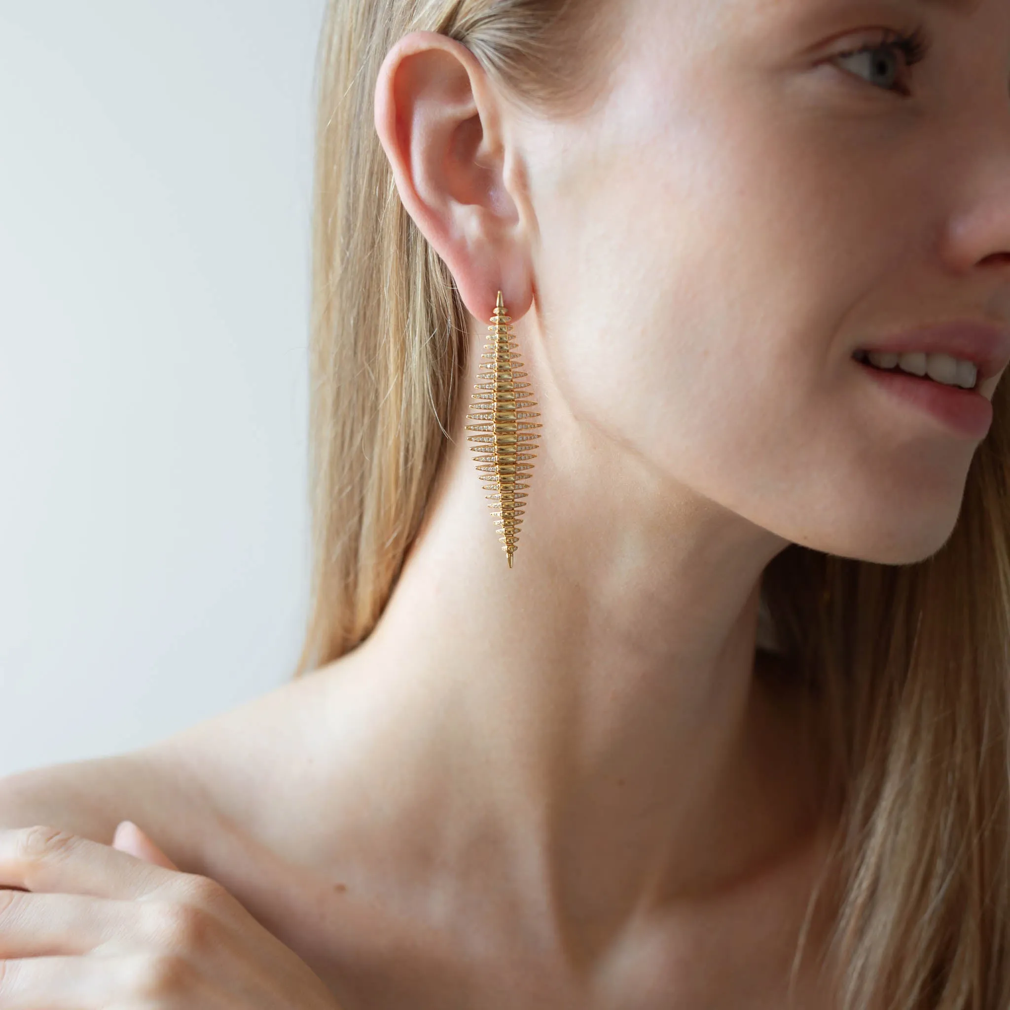 Spina Flexible Long Earrings