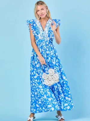 Stacey Dress (Azul Wildflower)