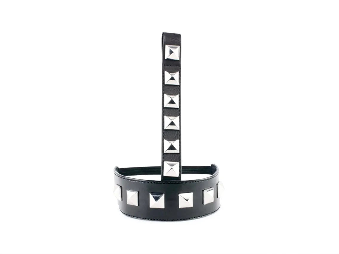 Studded T-strap shoe bling