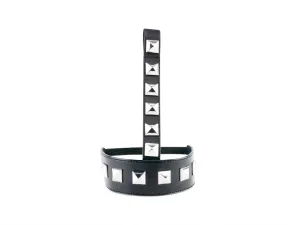 Studded T-strap shoe bling