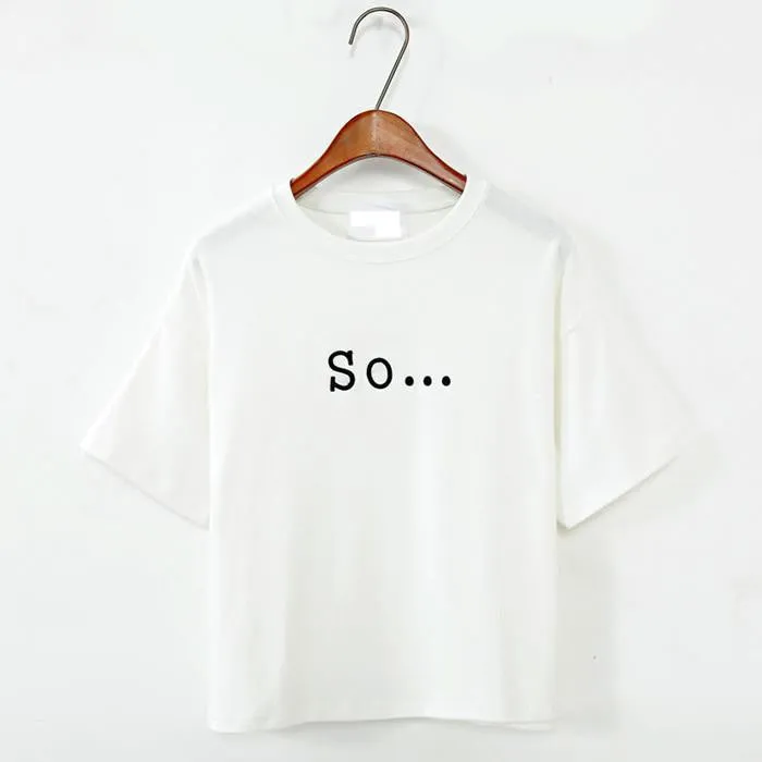 Style Women's T Shirt Women Tops Loose Embroidered Letters Cotton Short Sleeve T-shirt Female T Shirts
