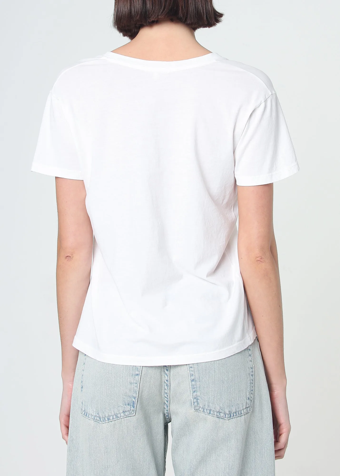 Supima Cotton Deep V Neck Tee