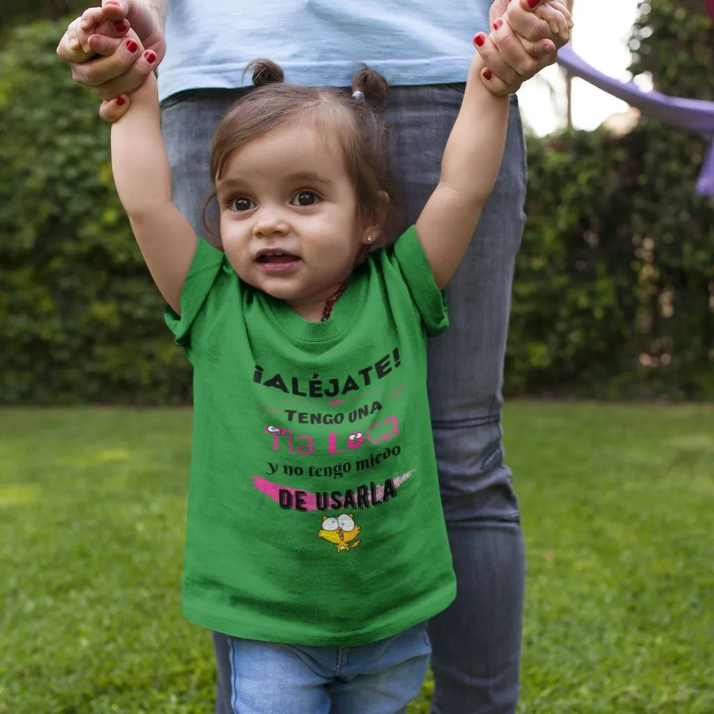 Tengo una tía loca... Camisa para niños Tallas 2T a 6T