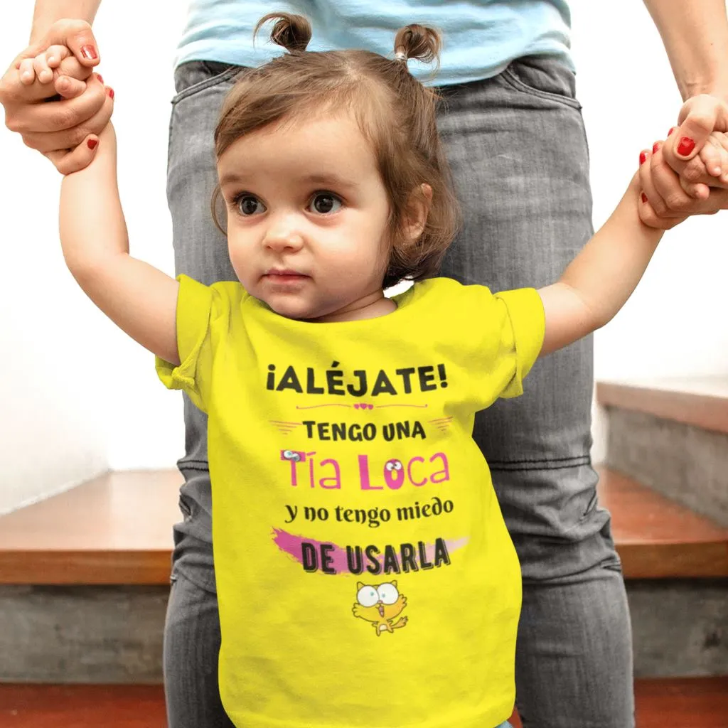 Tengo una tía loca... Camisa para niños Tallas 2T a 6T