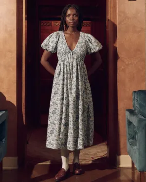 The Gallery Dress - Light Sky Pressed Floral Print
