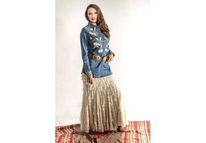 The Vintage Collection Long Ruffled Mermaid Skirt