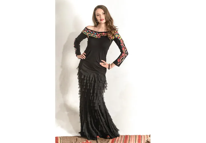 The Vintage Collection Long Ruffled Mermaid Skirt