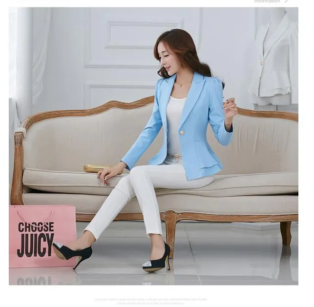 Tia Ruched Suit Blazer