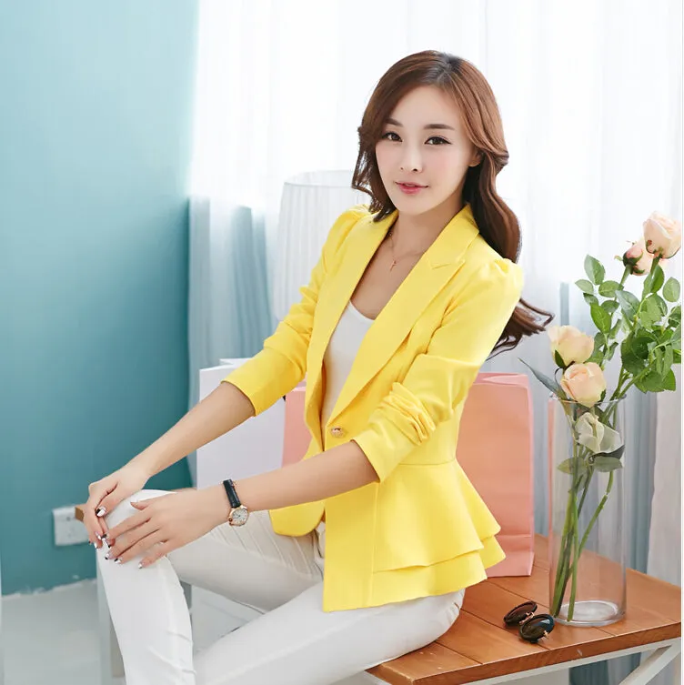 Tia Ruched Suit Blazer