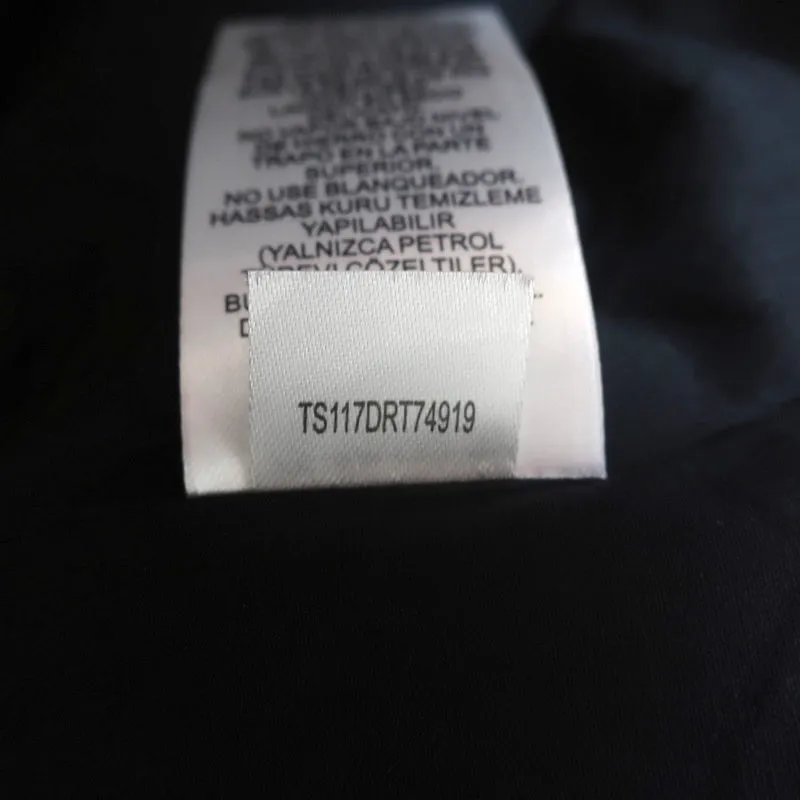 Tibi Ruched Sleeve Top Black Crepe Size 4 Zip-Back Blouse NEW