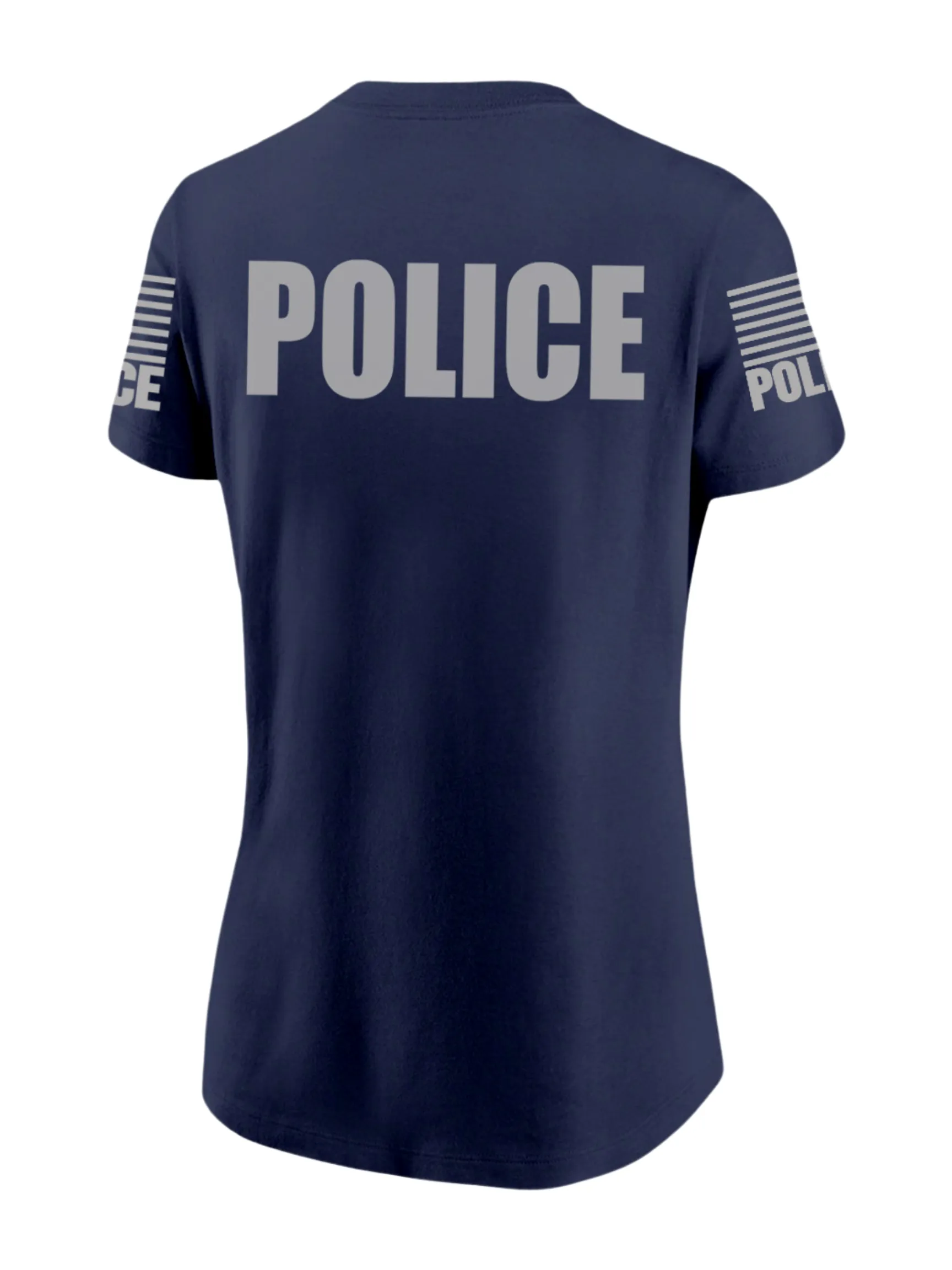 Tri-Blend Navy Police Women's Shirt - Short Sleeve