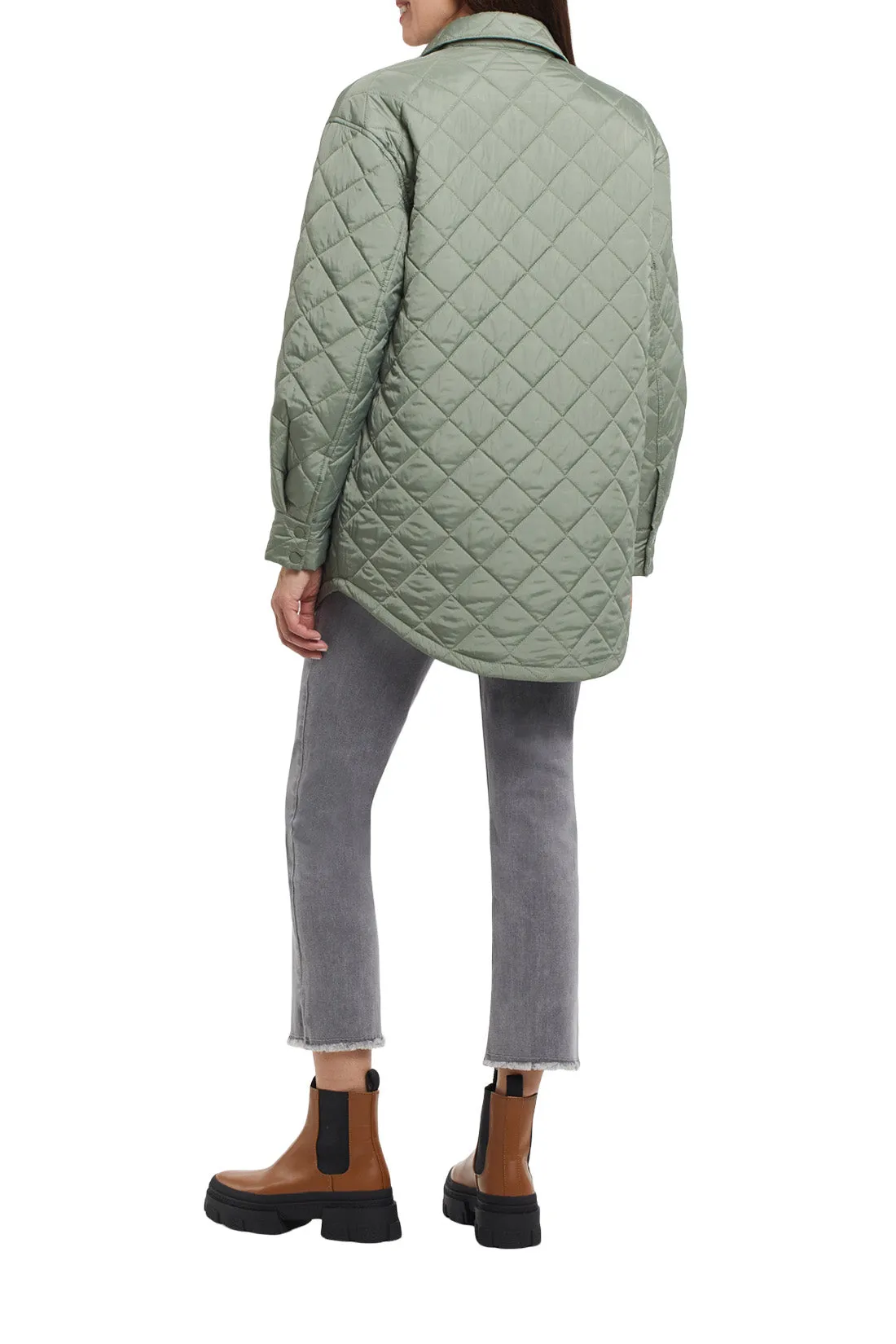 Tribal Quilted Shacket With Side Pockets