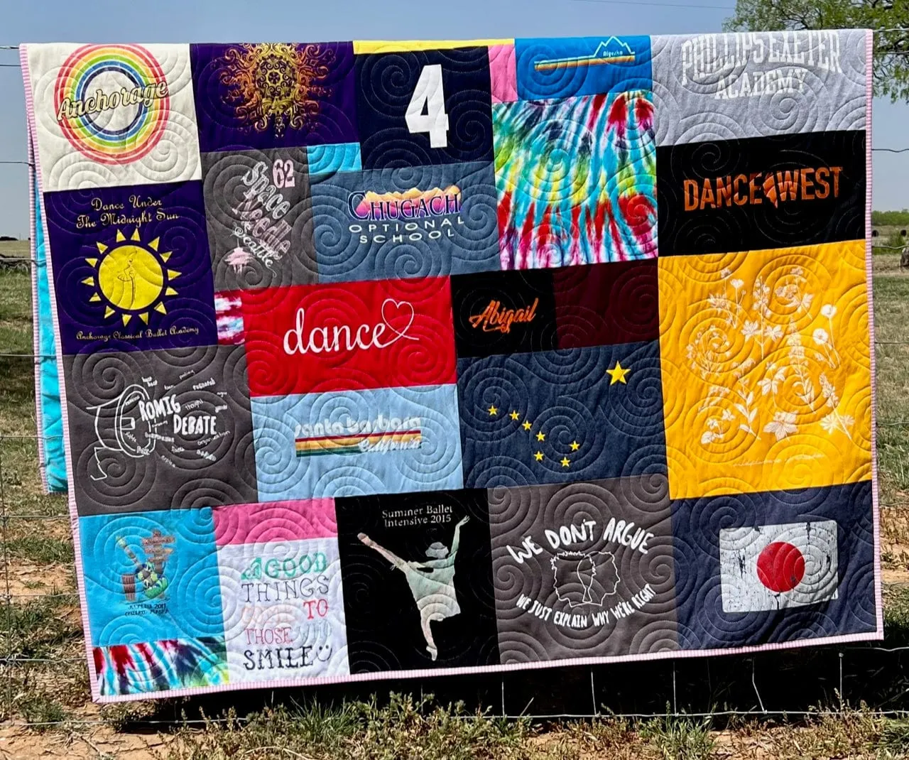 TShirt Blanket Memory Quilt DEPOSIT Graduation Birthday Gift Handmade Keepsake Custom Personalized Mosaic Modern Lap Quilts Family Throw