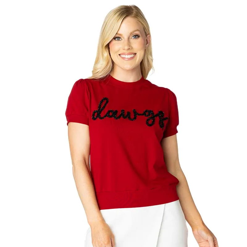 UGA Glitter Script Short Sleeve T-Shirt