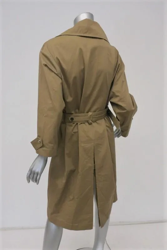 Vanessa Bruno Trench Coat Gatsby Khaki Cotton Gabardine Size 38 Belted Jacket
