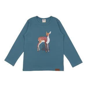 Walkiddy Mono Print Little Fawns Long Sleeve T-Shirt 92