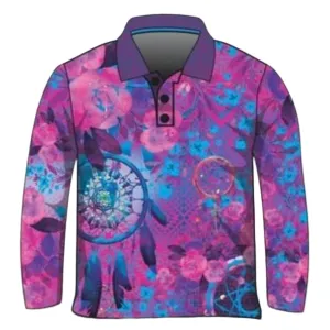 Western | Aztec Dreamcatcher Pink Fishing Shirt ★Pre-Order★