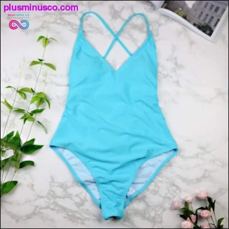 Women Swimwear Sexy high cut one piece Backless
