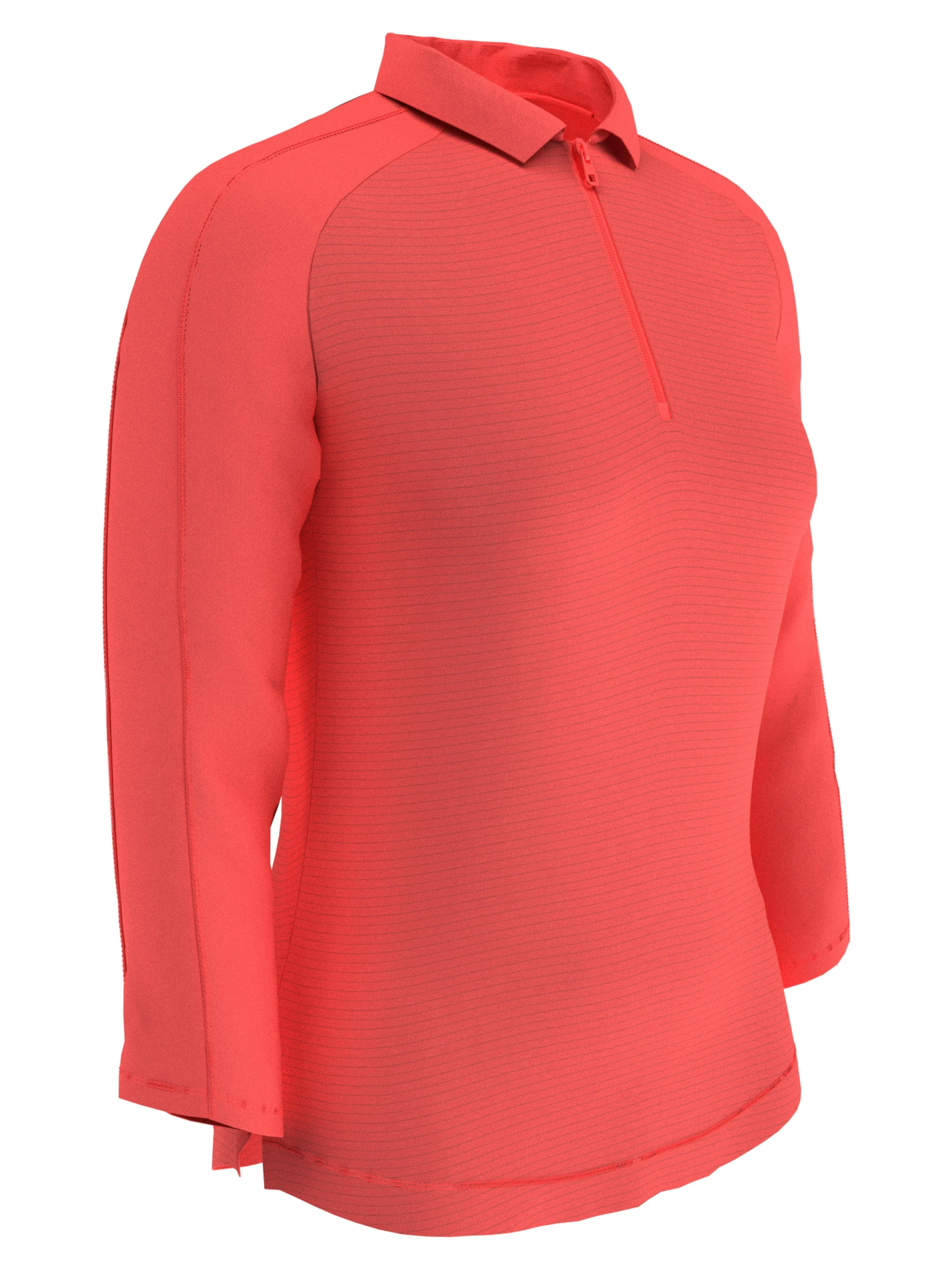 Womens 3/4 Sleeve Swing Tech™ Shadow Stripe Polo