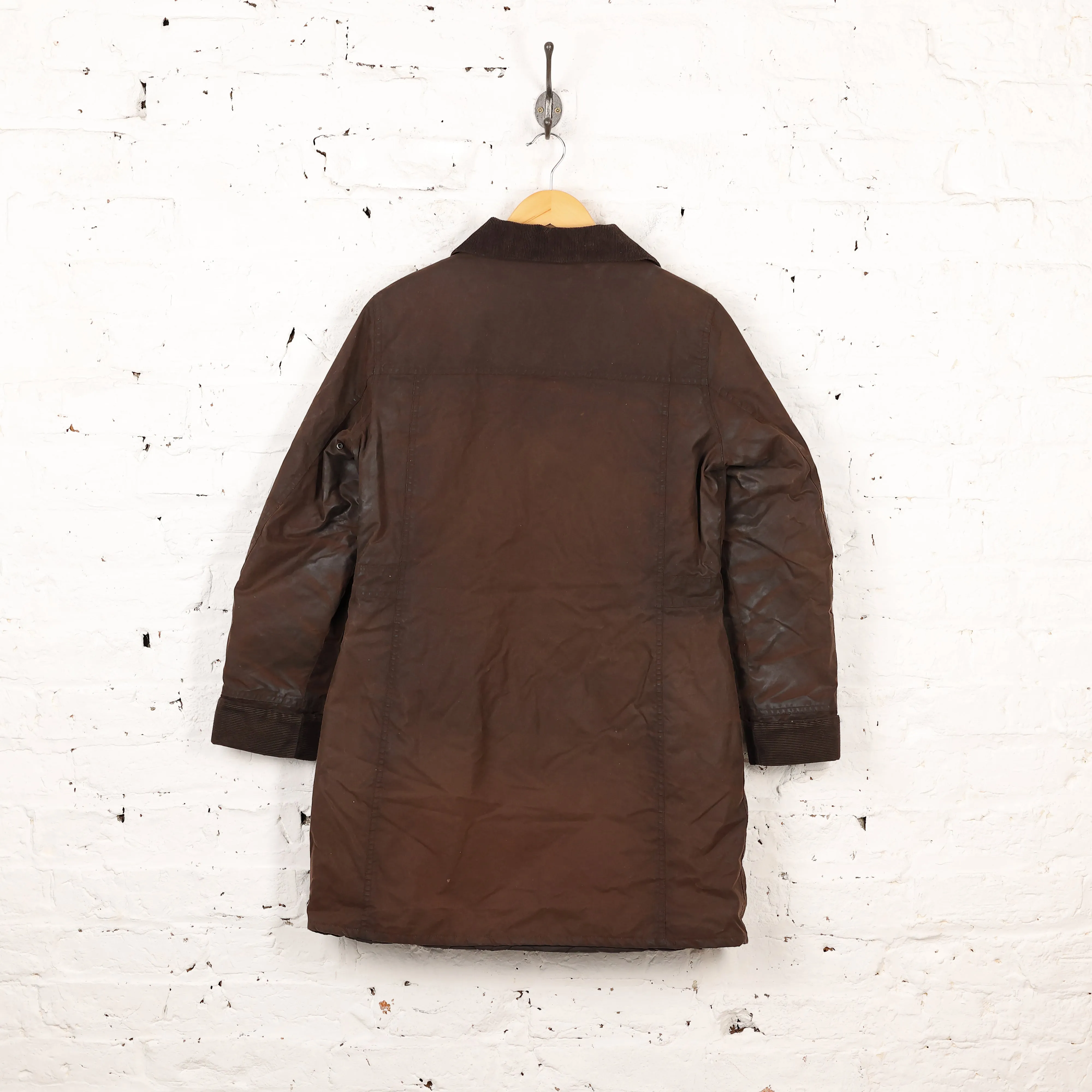 Women's Barbour A Line Newhampshire Wax Jacket Coat - Brown - Women's M