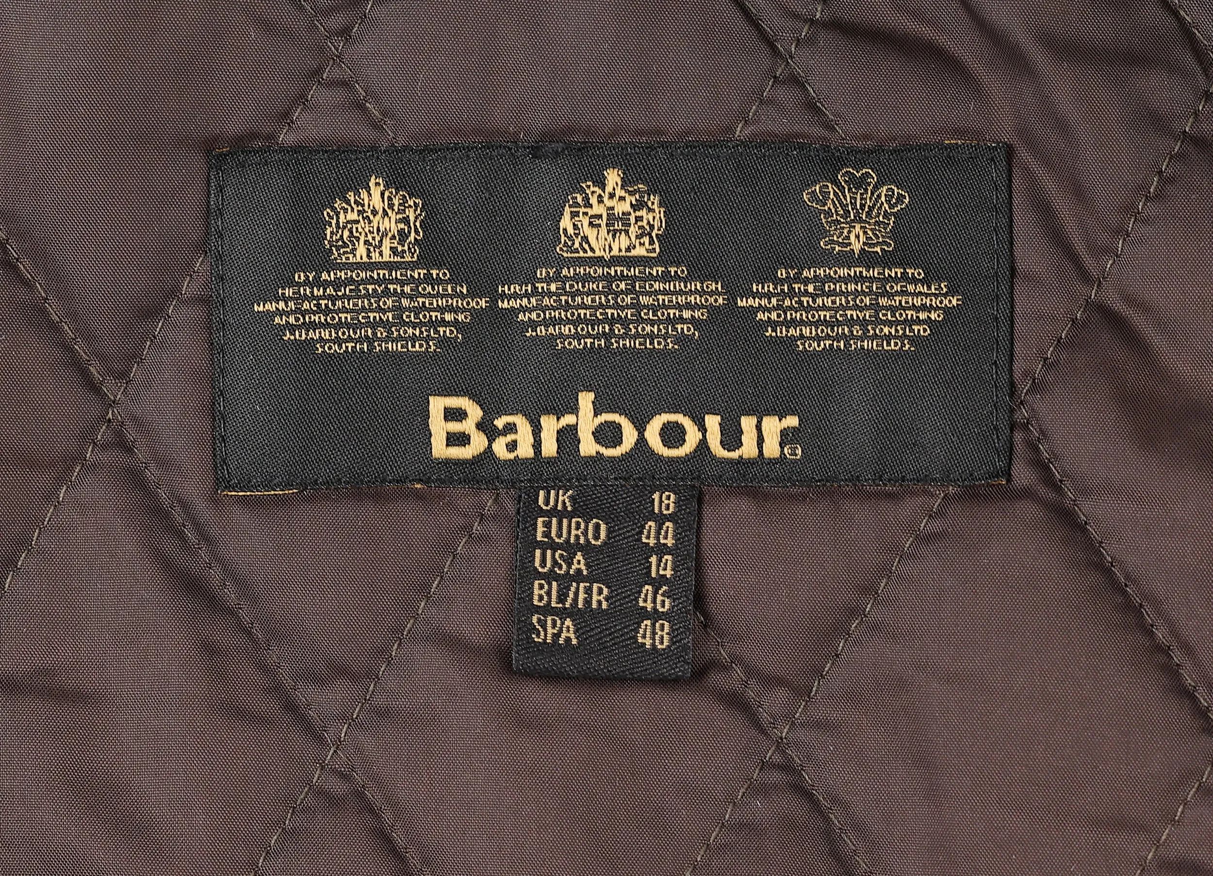 Women's Barbour Elkhorn Wax Jacket Coat - Green - Women's XL