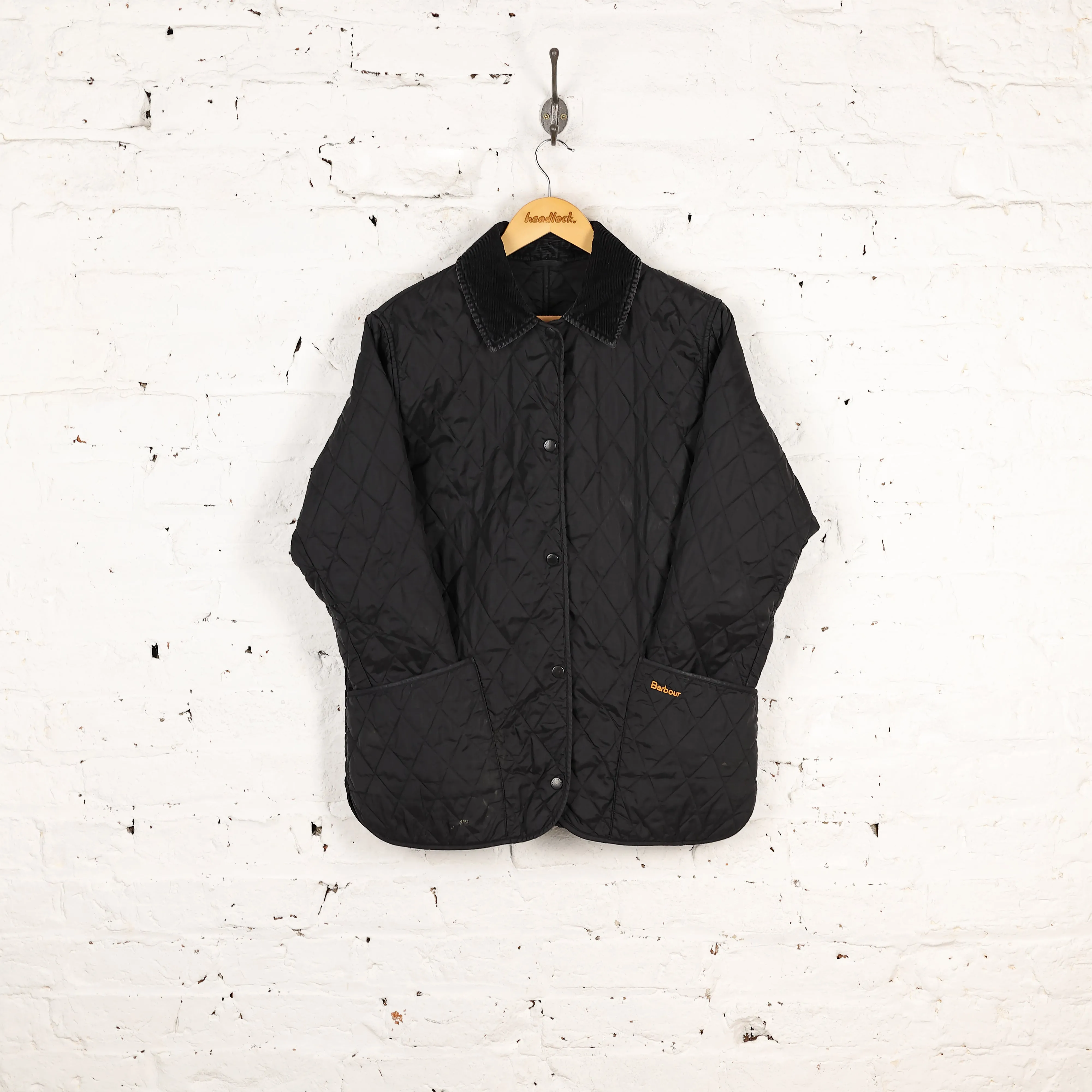 Women's Barbour Quilted Liddesdale Jacket - Black - Women's L