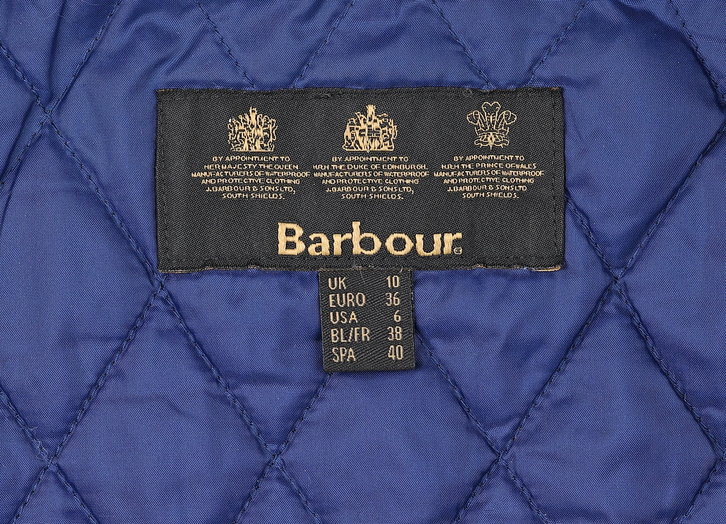 Women's Barbour Winter Ferndown Wax Jacket - Blue - Women's S