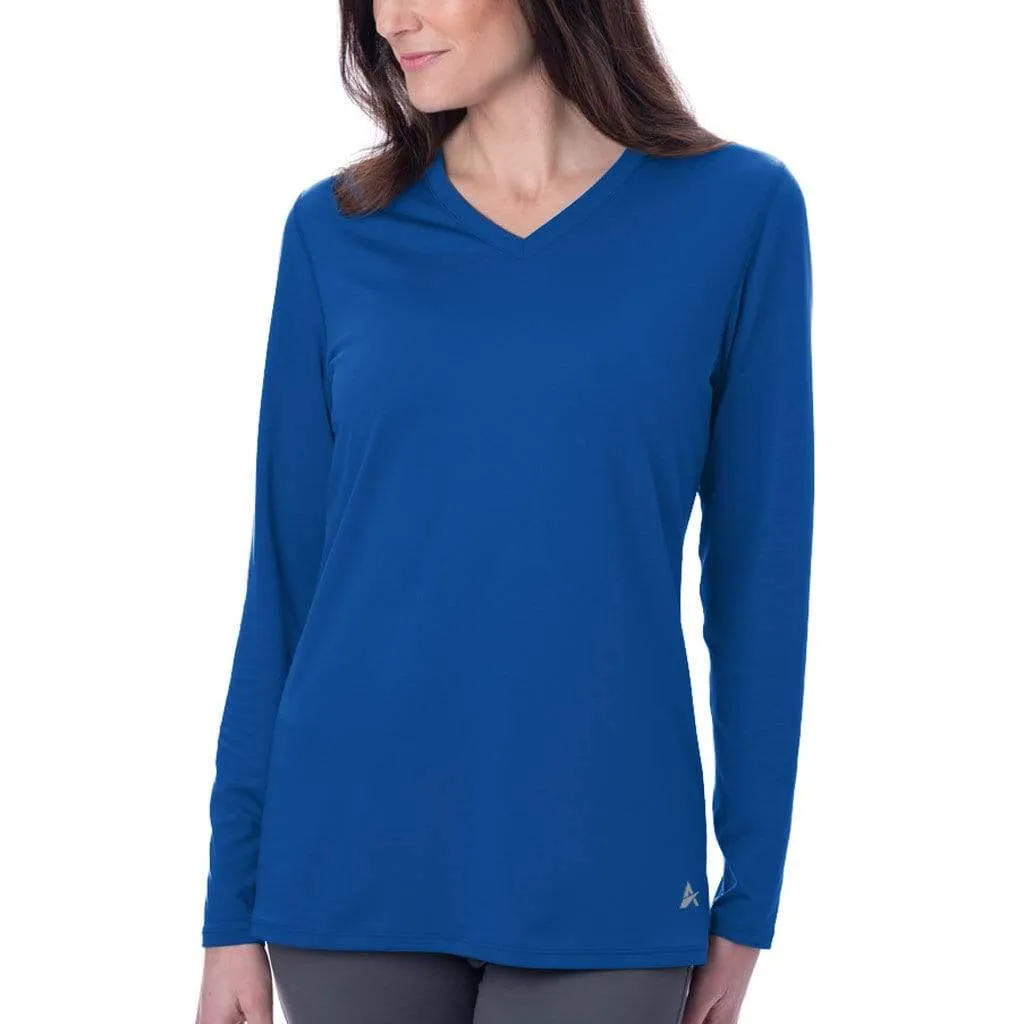 Women's Cooling V-Neck Long Sleeve T-Shirt - CLOSEOUT