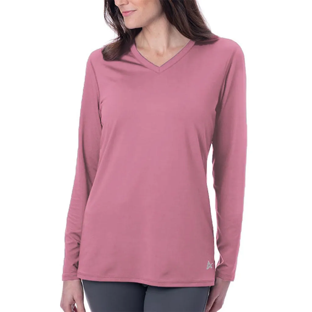 Women's Cooling V-Neck Long Sleeve T-Shirt - CLOSEOUT