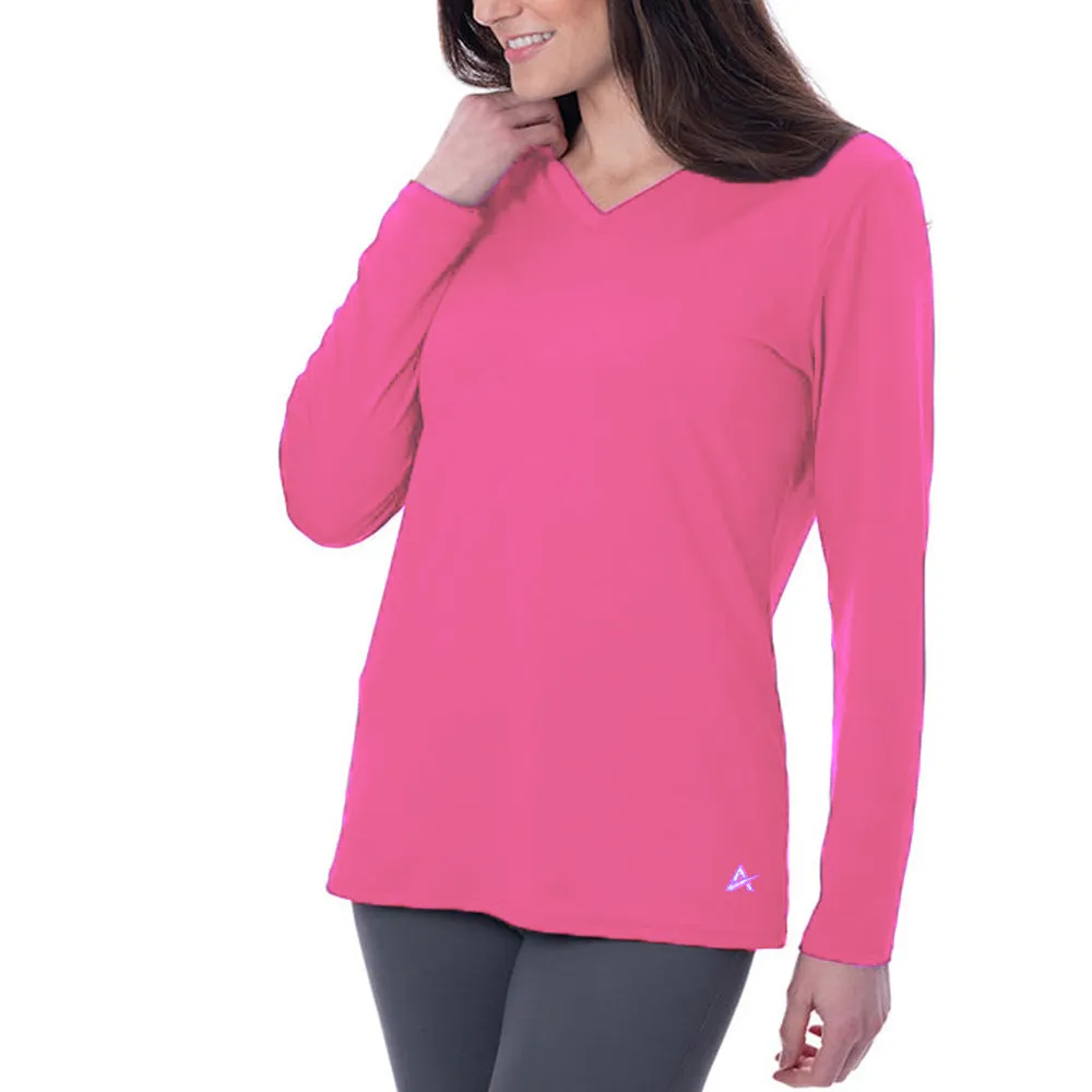 Women's Cooling V-Neck Long Sleeve T-Shirt - CLOSEOUT
