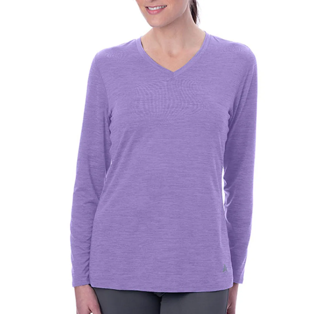 Women's Cooling V-Neck Long Sleeve T-Shirt - CLOSEOUT