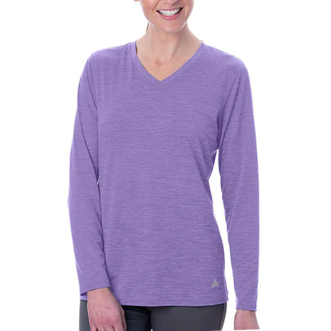 Women's Cooling V-Neck Long Sleeve T-Shirt - CLOSEOUT