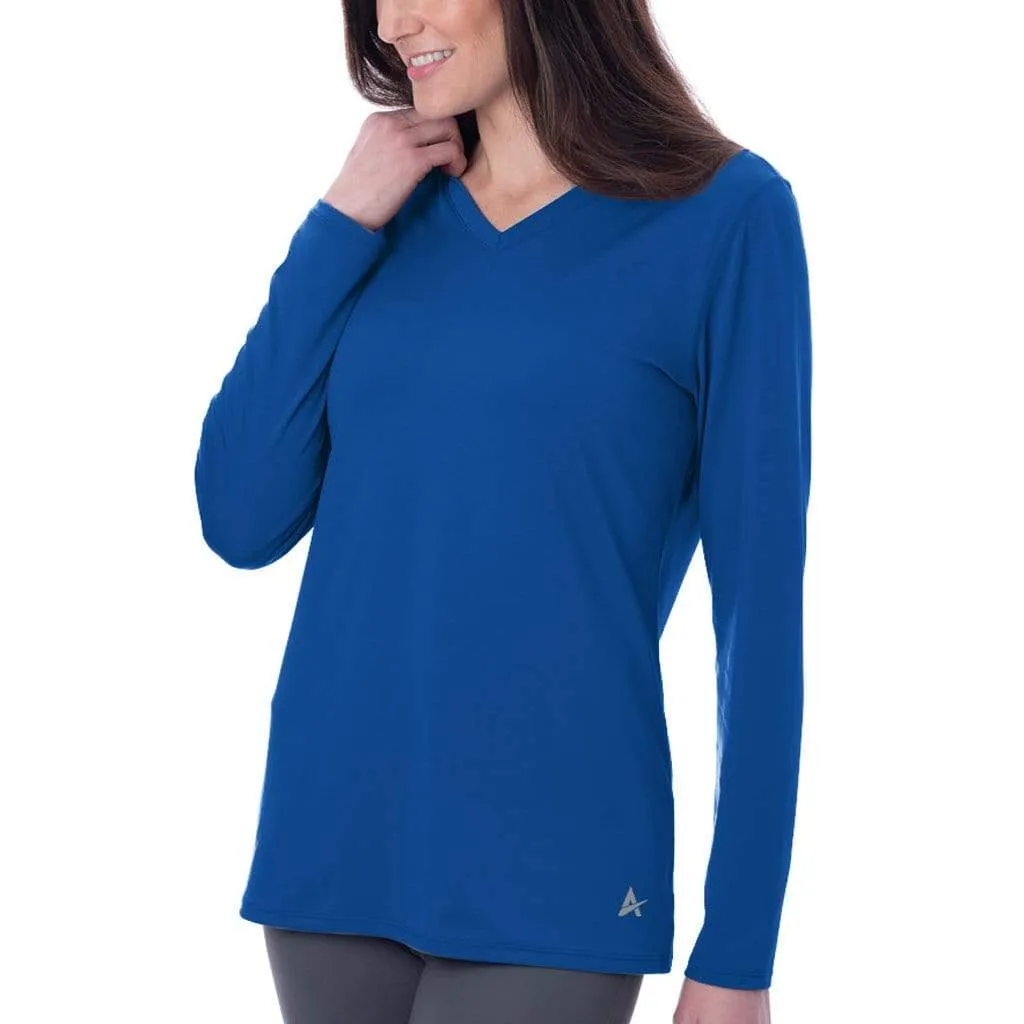 Women's Cooling V-Neck Long Sleeve T-Shirt - CLOSEOUT