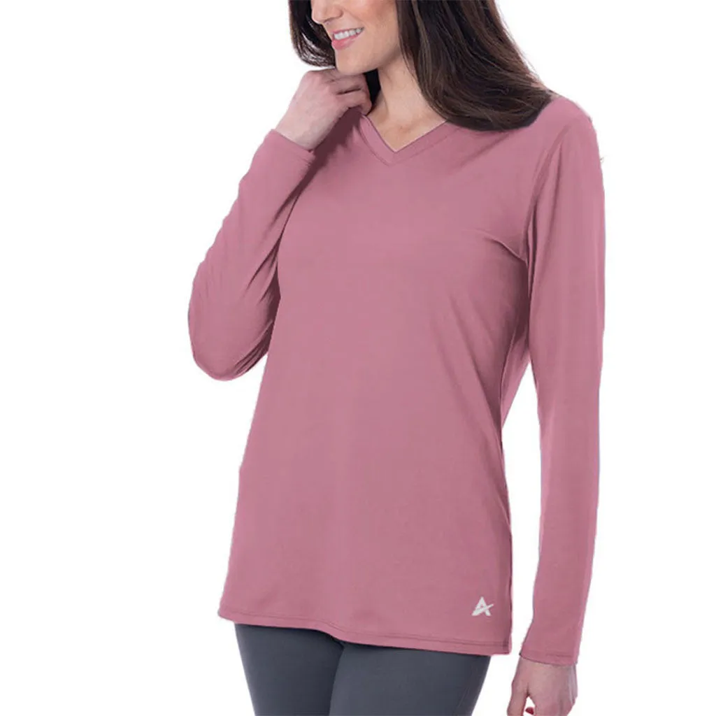 Women's Cooling V-Neck Long Sleeve T-Shirt - CLOSEOUT